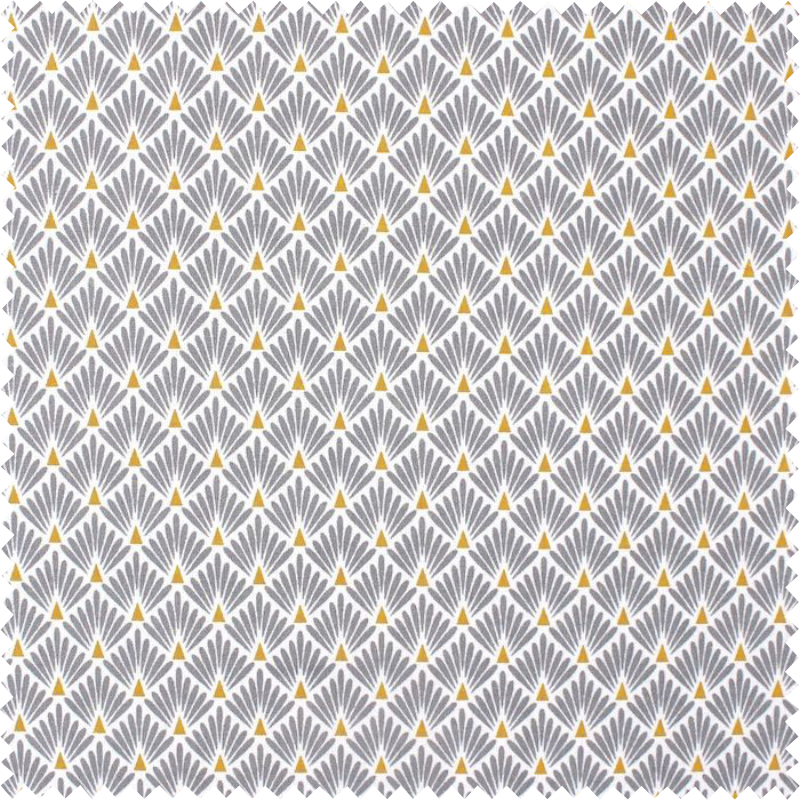 Tissu gris/or écailles