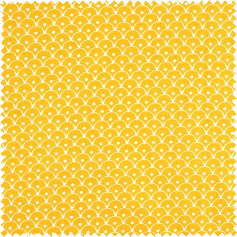Tissu jaune écailles