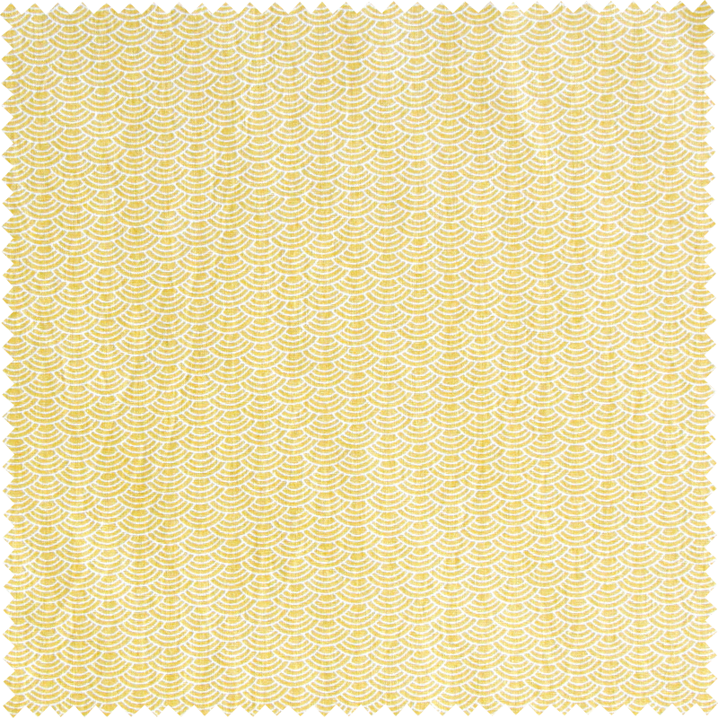 Tissu jaune mini vagues